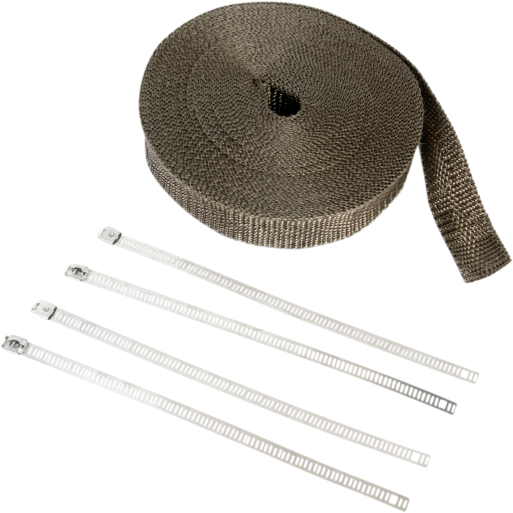 Exhaust Wrap Kit - Metallic - 1x50