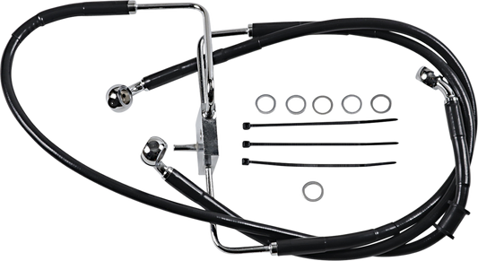 Brake Line - +8" - Black - XL