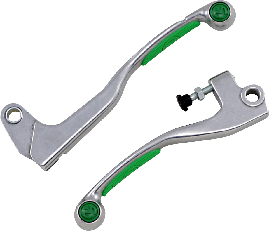 Green Competition Lever Set for Kawasaki