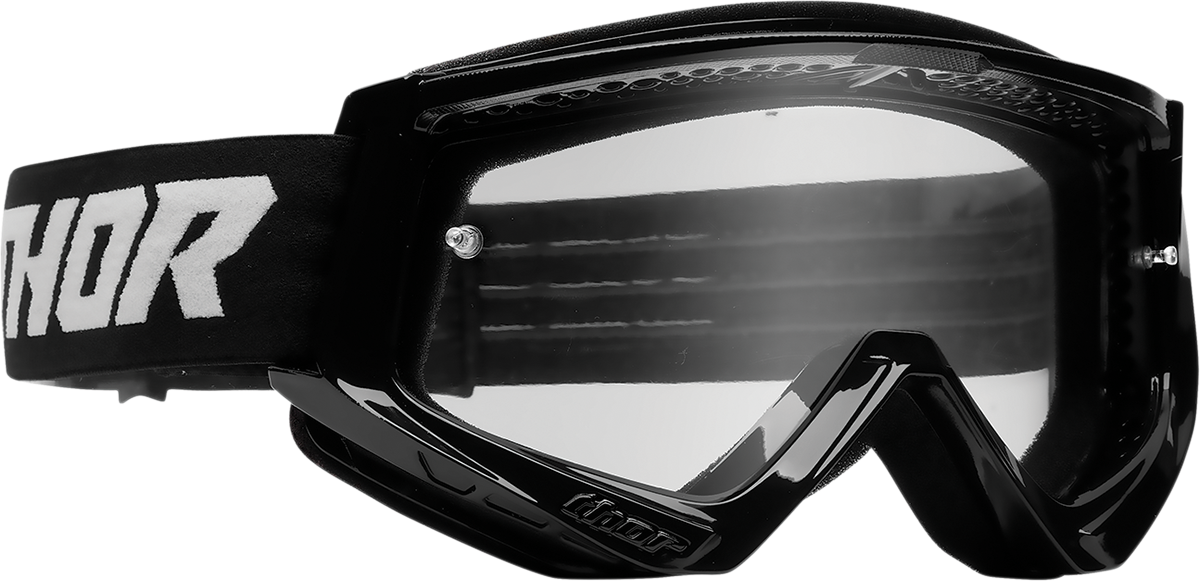 Youth Combat Goggles - Racer - Black/White