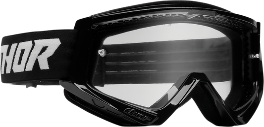 Youth Combat Goggles - Racer - Black/White