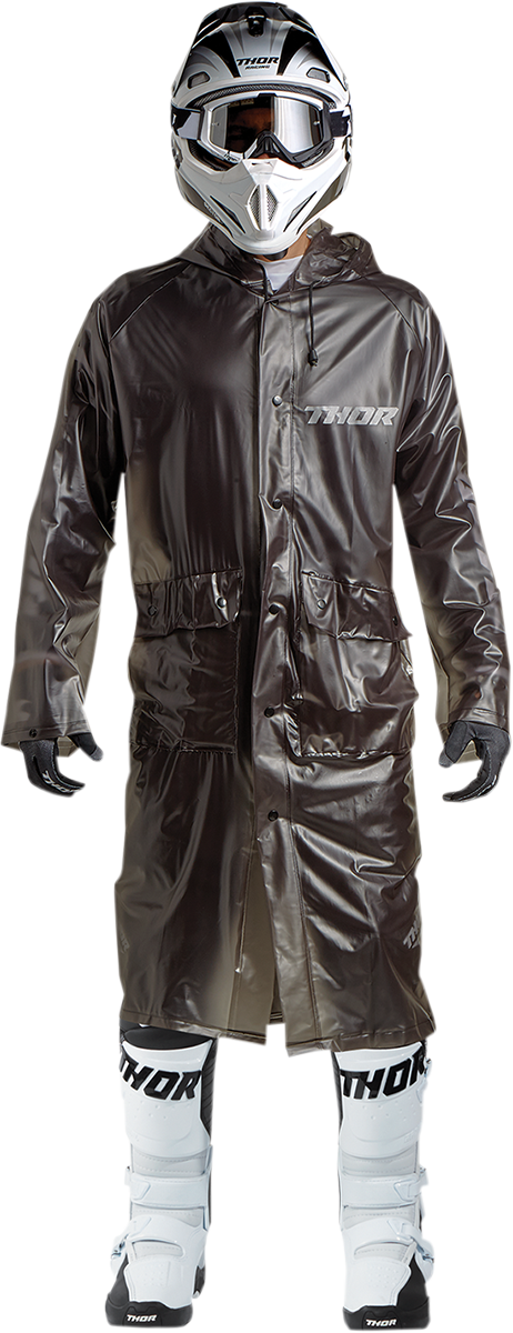 Trench Rain Jacket - Black - One Size Fits Most