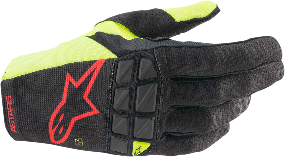 Racefend Gloves - Black/Yellow/Red - 2XL