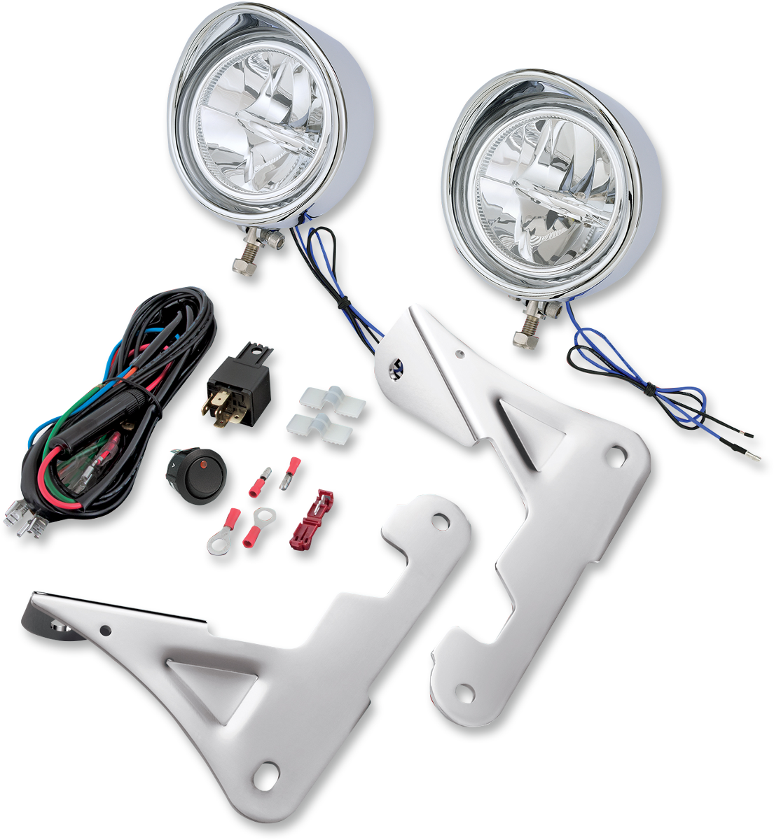 3 1/2" Driving Light Kit 99-20 FLHT - Chrome