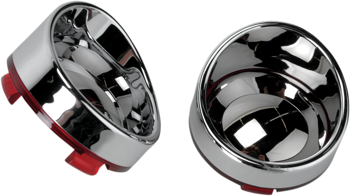 Visor-Style Bezel/Lenses - Red/Mirror