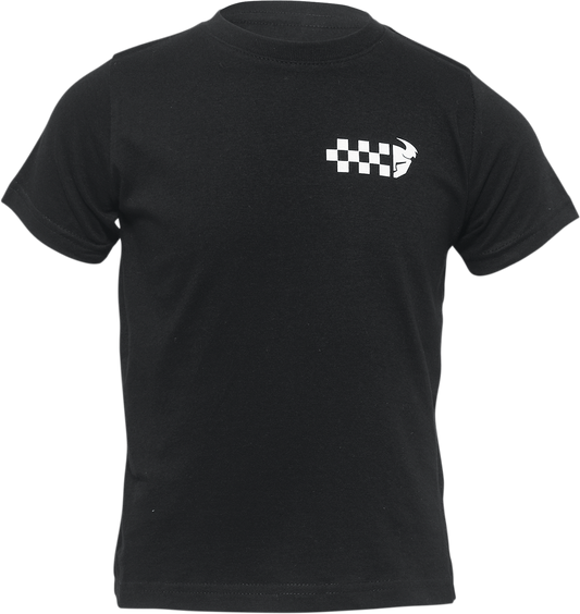 Toddler Checkers T-Shirt - Black - 4T