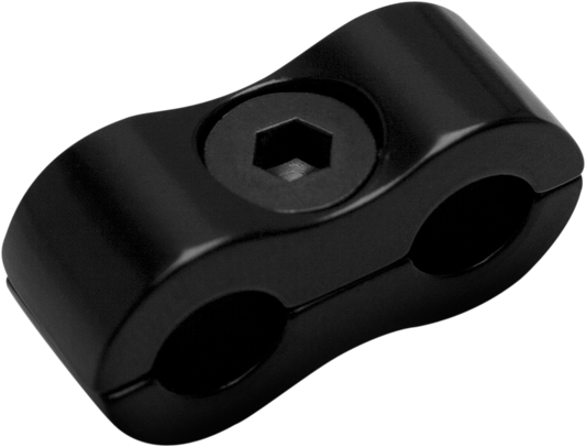 Cable Clamp - Dual - Black