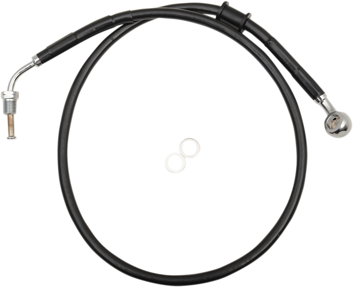 Brake Line - Front - +6" - Black - XL