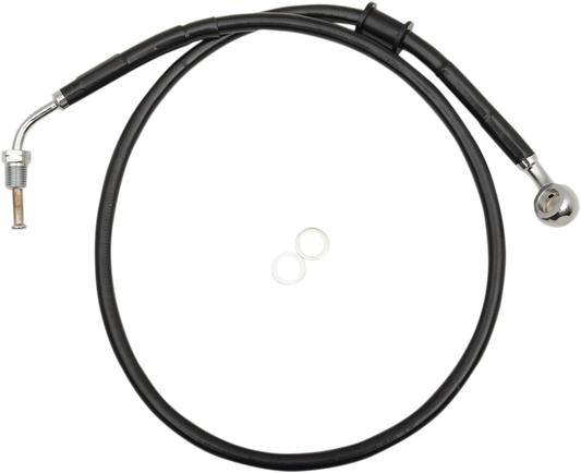 Brake Line - Front - +6" - Black - XL