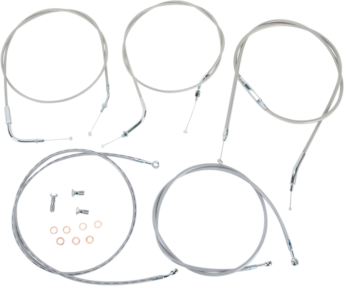 Cable Line Kit - 18" - 20" - '04 - '07 Roadstar - Stainless Steel