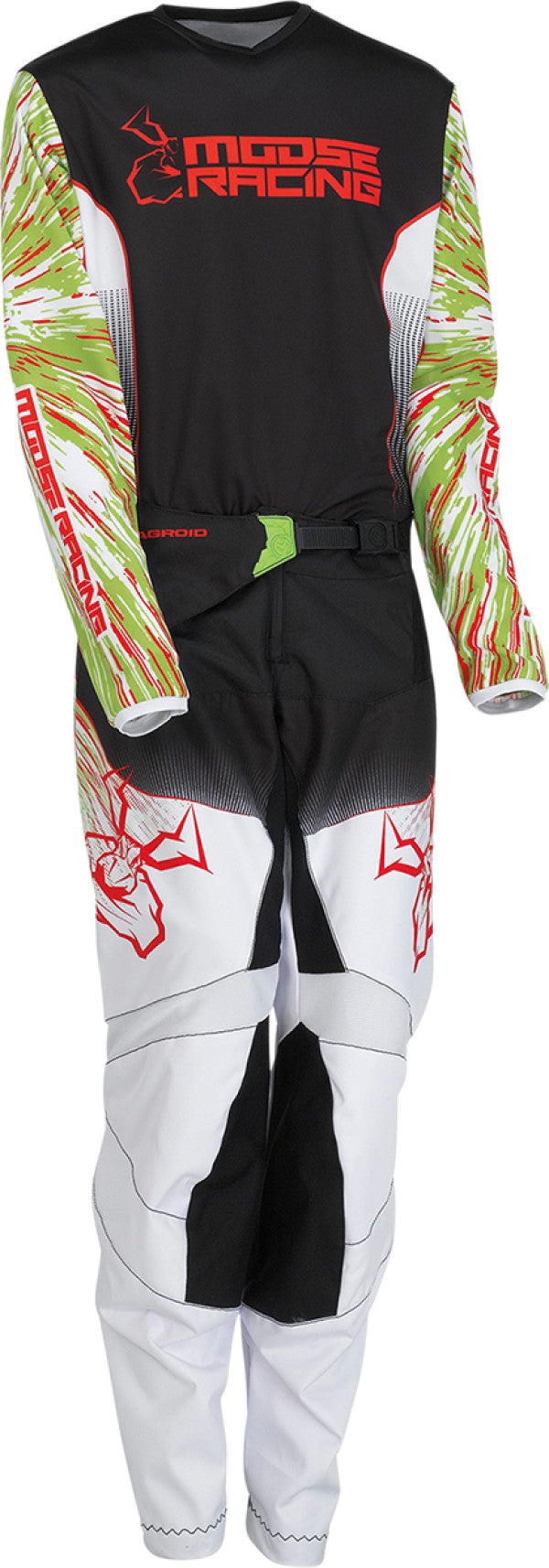 Pantalones MOOSE RACING Agroid Youth - Verde/Rojo/Blanco