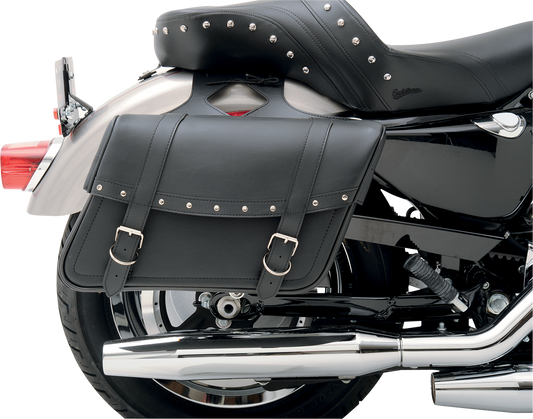 Highwayman Rivet Slant-Style Saddlebags - Jumbo