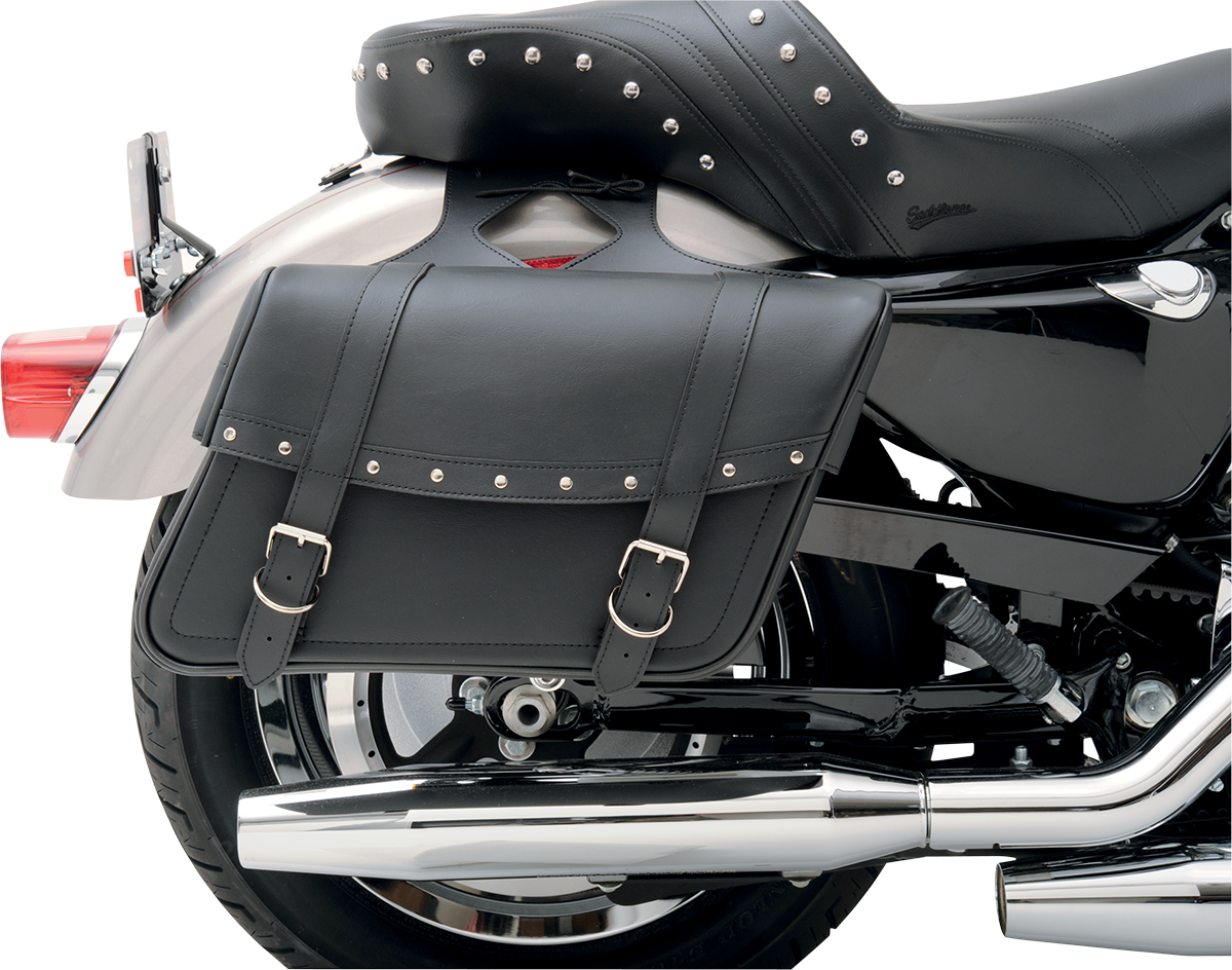 Highwayman Rivet Slant-Style Saddlebags - Large