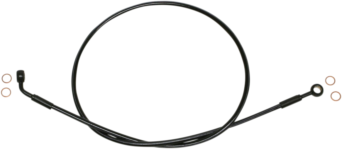 Brake Line - EZ Align - Stainless Steel - Black