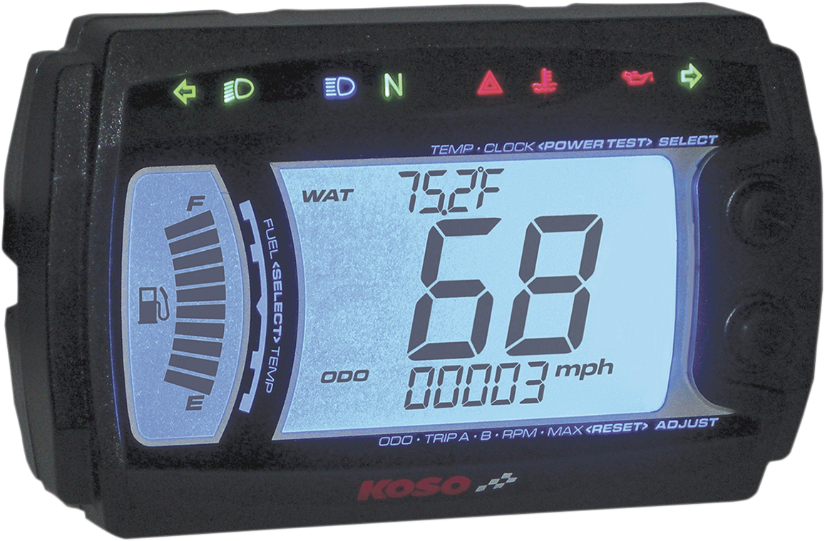 XR-SR Multi-Function Electronic Speedometer - 4.57" W x 2.85" H x 1.25" D