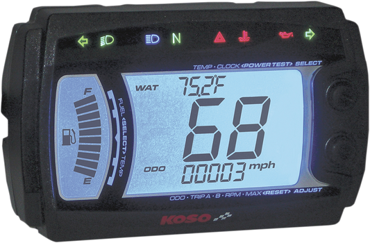 XR-SR Multi-Function Electronic Speedometer - 4.57" W x 2.85" H x 1.25" D