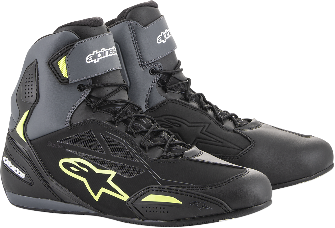 Botas Alpinestars Faster-3 Drystar® - Negro/Gris/Amarillo