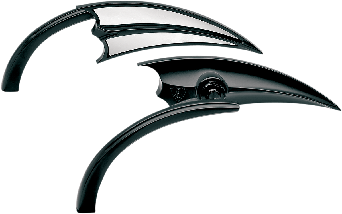 Scoop Triangle Mirror - Black - Left
