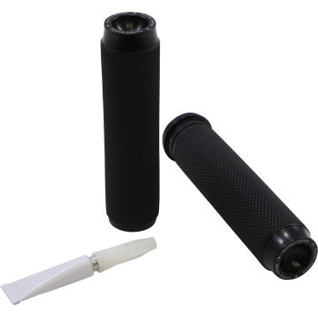 Grips - Knurled - TBW - Black para H-D Touring 2008-2019