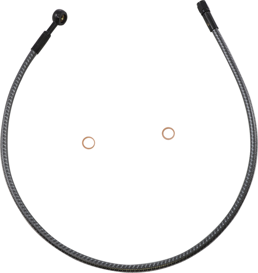 Brake Line - Front - 10 mm - 180° - 28" - KARBONFIBR