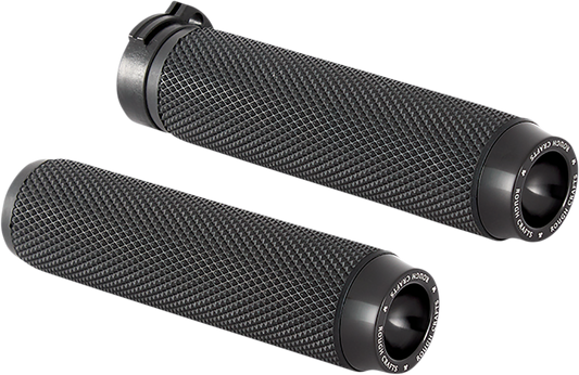 Grips - Knurled - Cable - Black