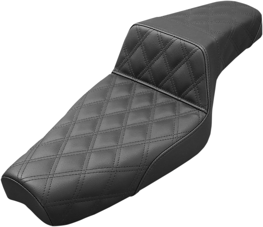 Step Up Seat - Lattice Stitched - Black - XL0849