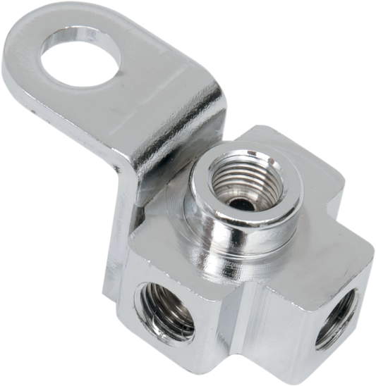 Union en T de la linea de freno trasero cromo