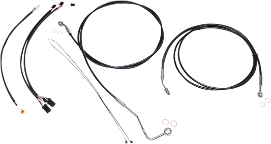 Control Cable Kit - XR - Black/Chrome
