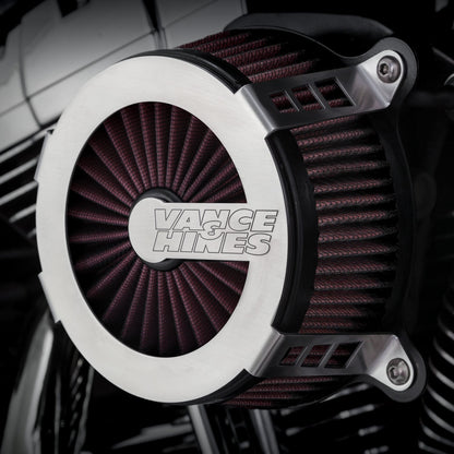 Filtro de aire Vance & Hines VO2 Cage Fighter cromo H-D BT 1999 a 2017