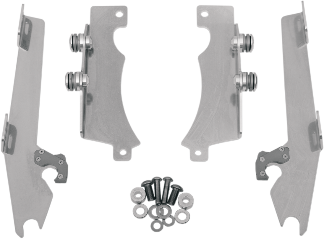 Batwing Trigger Lock Mounting Kit - Vstar - Polished