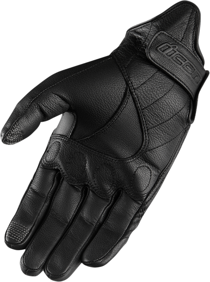 Guantes ICON Pursuit para mujer - Negros