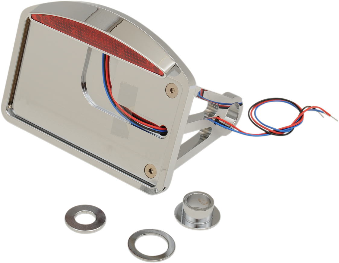 Porta Matricula con Luz Trasera - Media luna