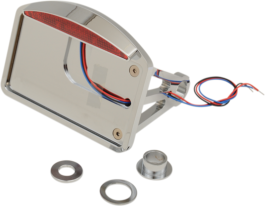 Porta Matricula con Luz Trasera - Media luna