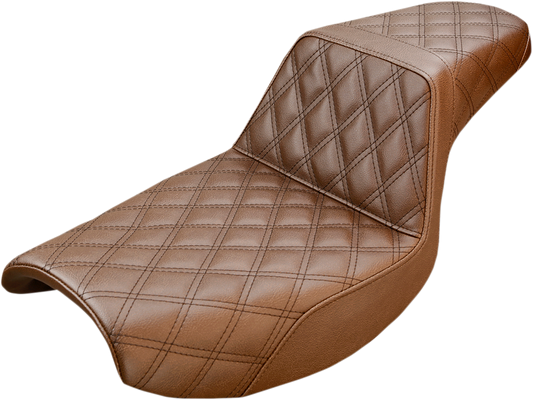 Step Up Seat - Lattice Stitched - Brown - FXR5448643