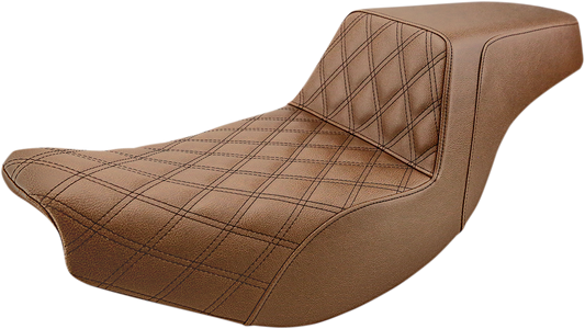 Step Up Seat - Driver Lattice Stitched - Brown