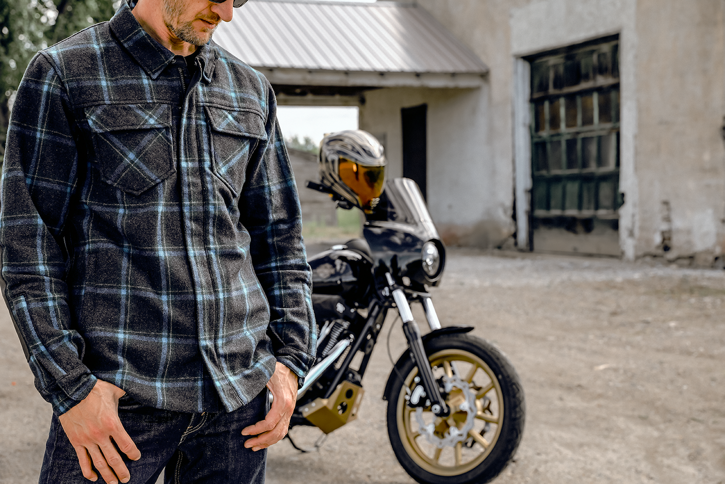 Camisa Icon Upstate Riding Flannel Azul