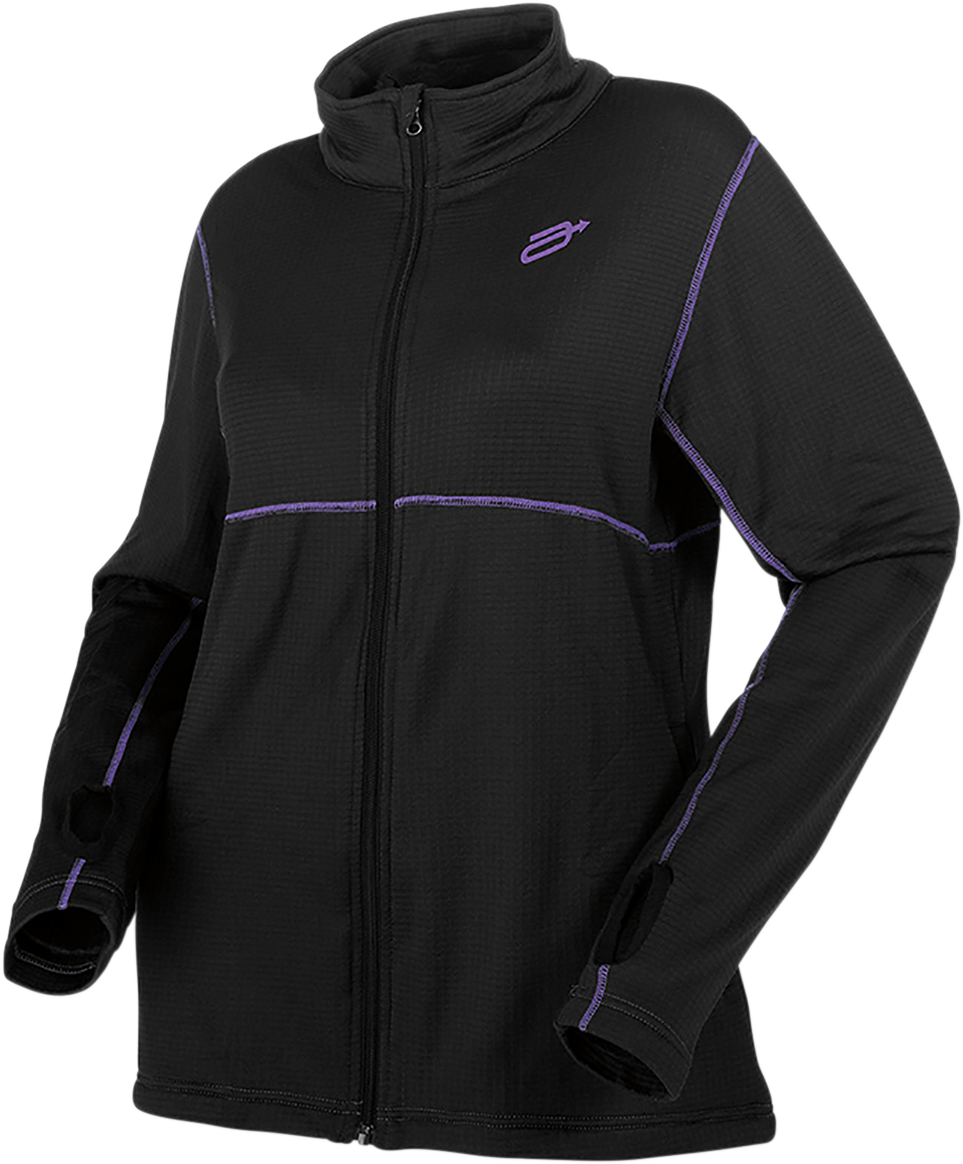 Women's Insulator Mid-Weight Fleece - Black - XS