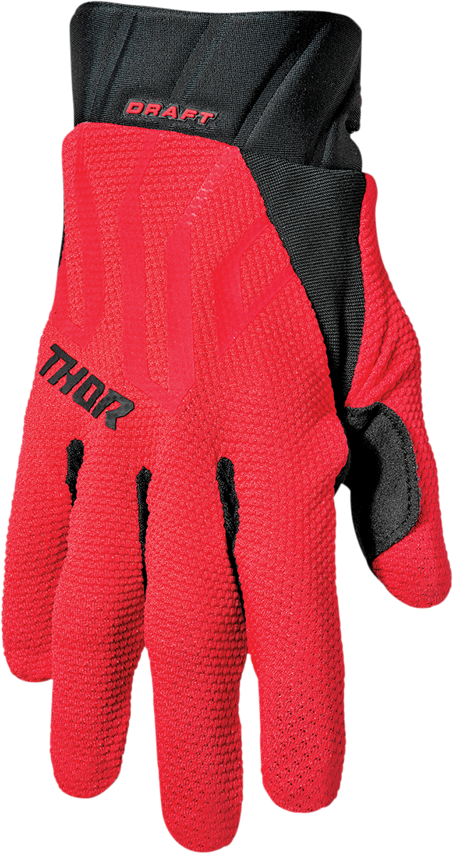 Draft Gloves - Red/Black - XS