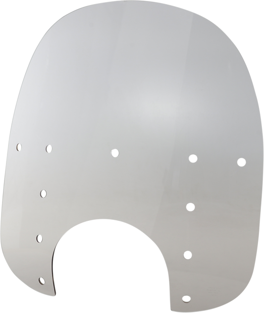 Fats Windshield - 17" - 9" Headlight Cutout - Solar - Plastic