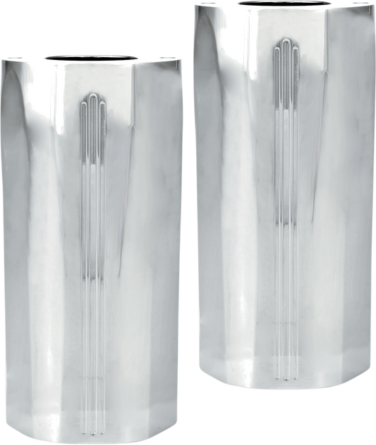 Fork Slider Covers - Tech - Chrome