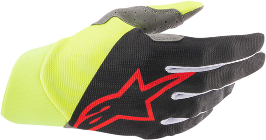 Dune Gloves - Black/Yellow/Red - Small