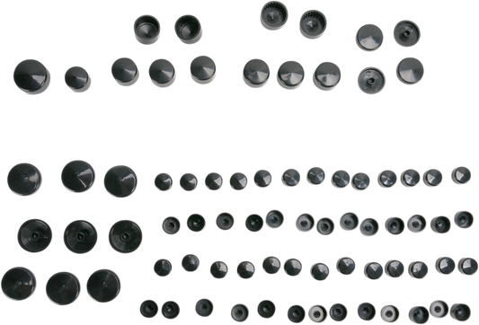 Surtido de Cubiertas de Tornillos - Negro
