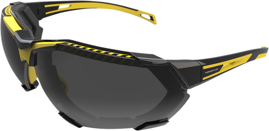 FF4 Sunglasses - Foam - Black/Yellow - Smoke