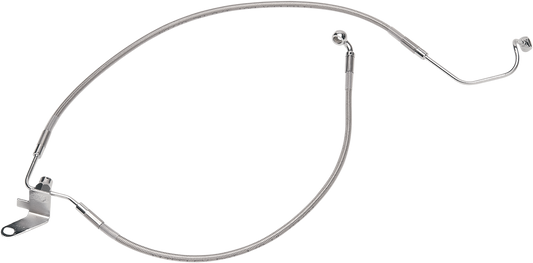 Rear Brake Line FL/FXST 01-06 Clear-Coated Stainless Steel