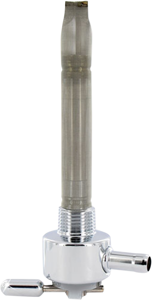 Fuel Valve - Chrome - 3/8" NPT - Round