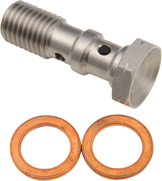 Banjo Bolt - 10mm x 1.25 - Double - Stainless Steel