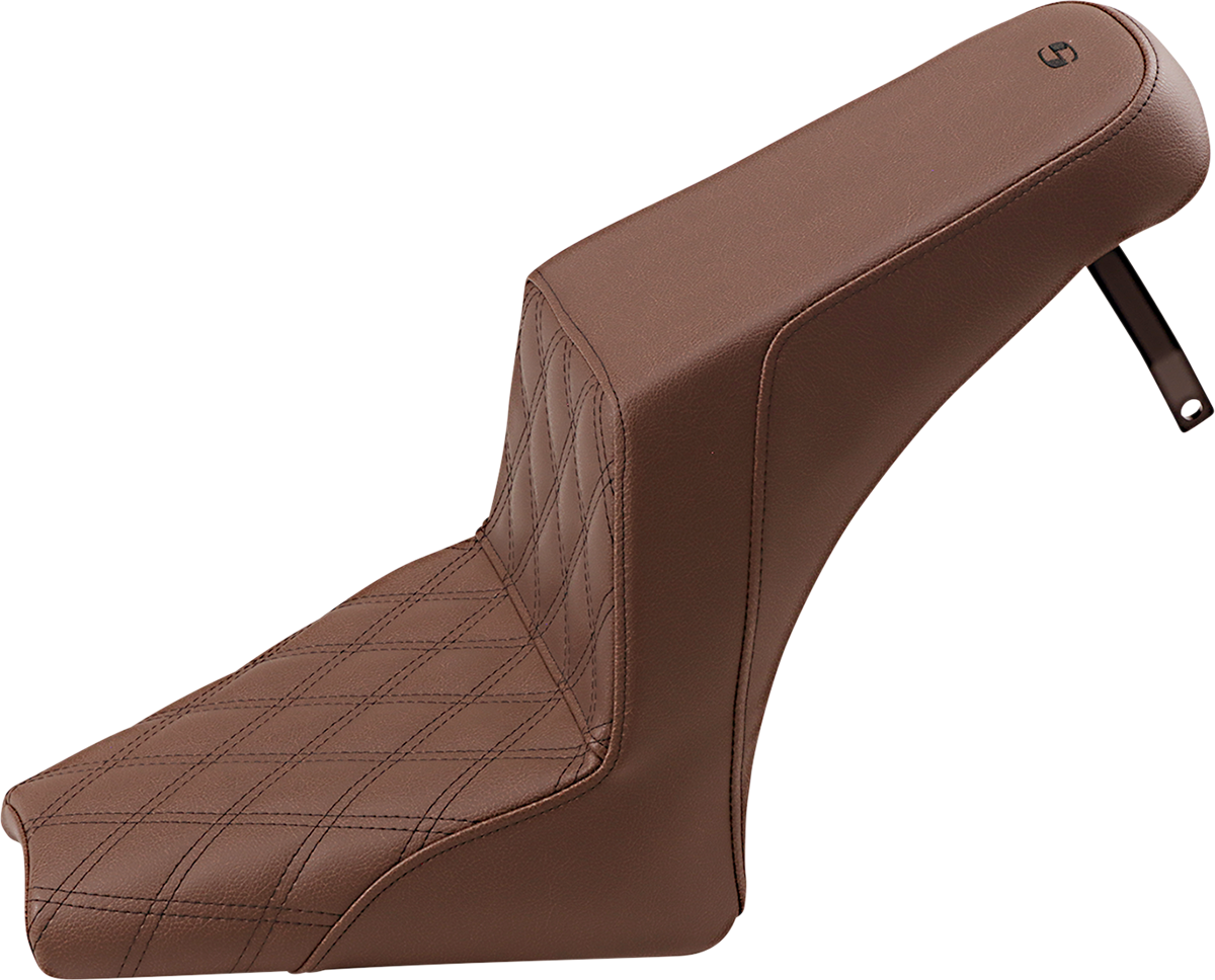 Step Up Seat - Driver Lattice Stitched - Brown