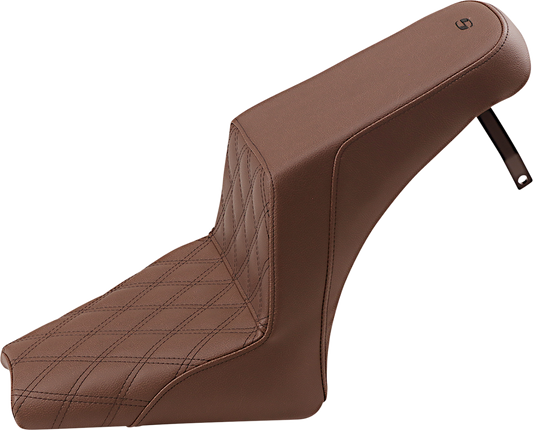 Step Up Seat - Driver Lattice Stitched - Brown