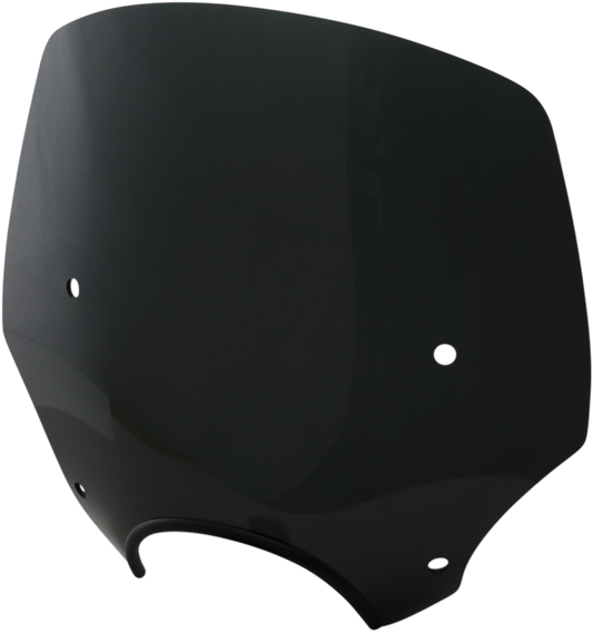 El Paso Windshield - 15" - 7" Headlight Cutout - Dark Black Smoke