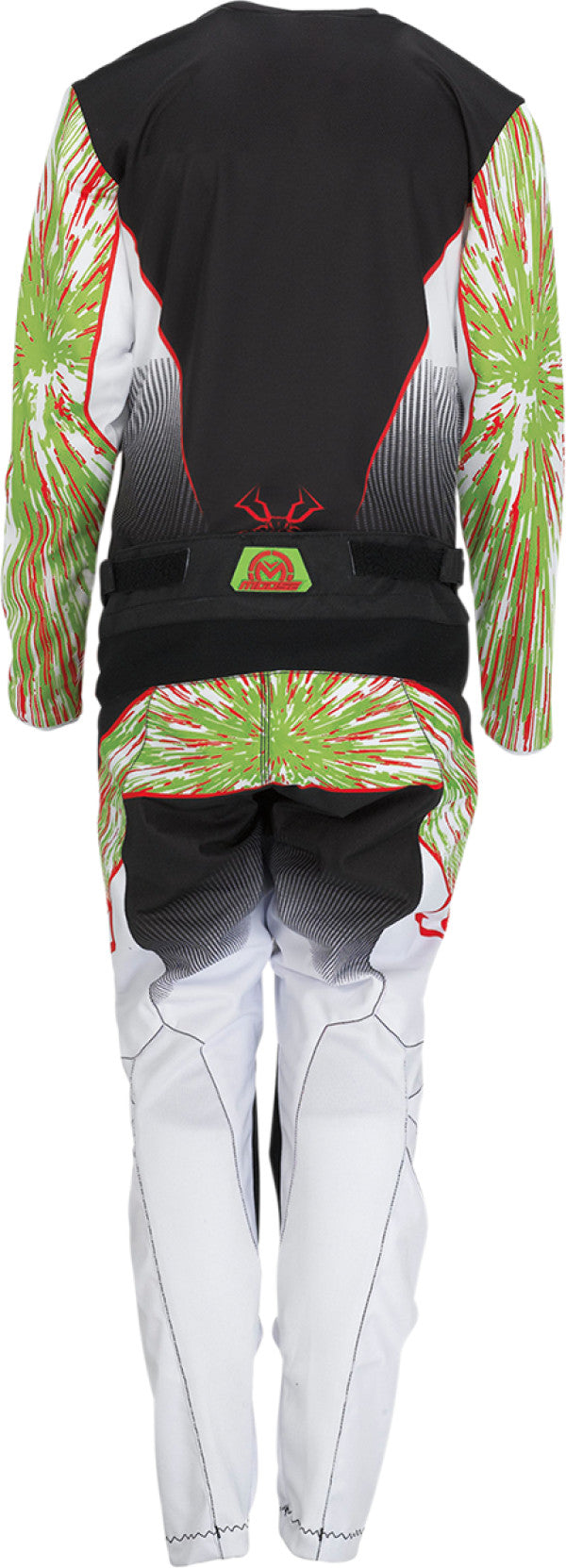 Pantalones MOOSE RACING Agroid Youth - Verde/Rojo/Blanco